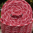 Red Colonial Mills Sneaky Santa Lidded Crock Baskets. Braided Christmas Storage Made in the USA