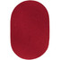 WearEver Area Rug - Oval - S045 Brilliant Red