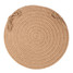 Wool Solids Chair Pad - S114 Taupe