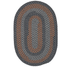 Charcoal & Orange Colonial Mills Walden Rugs Braided Rugs Made in the USA