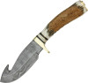 DAMASCUS GUTHOOK SKINNER KNIFE 9"