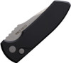 Pro-Tech Les George SBR Automatic Knife Black Handle Left Hand LG401-LH