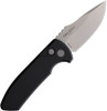 Pro-Tech Les George SBR Automatic Knife Black Handle Left Hand LG401-LH