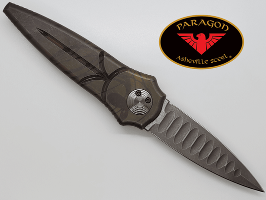 Paragon Warlock Folding Knife Sorcerer Supreme Titanium Bronze Splash