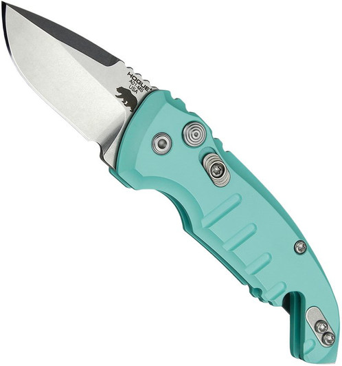 Hogue Knives CA Legal A01 Microswitch Automatic Knife Teal 24123