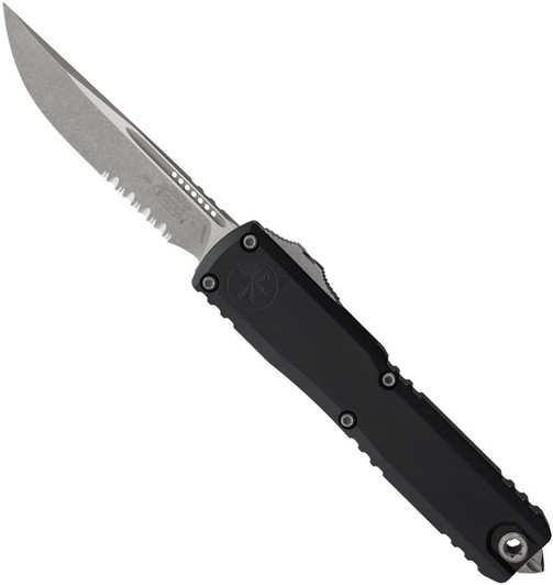 Microtech Ultratech S/E Gen IV OTF Automatic Knife Black Stonewashed Blade 11214-11