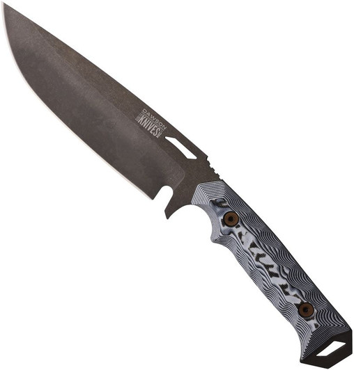 Dawson Knives Summit Fixed Blade Knife Black/White G-10 DW60004