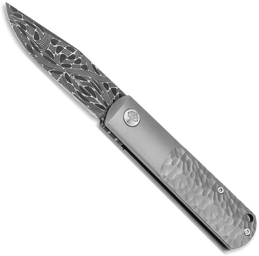 Boker BRLW Meteorite Damast Framelock Titanium Knife