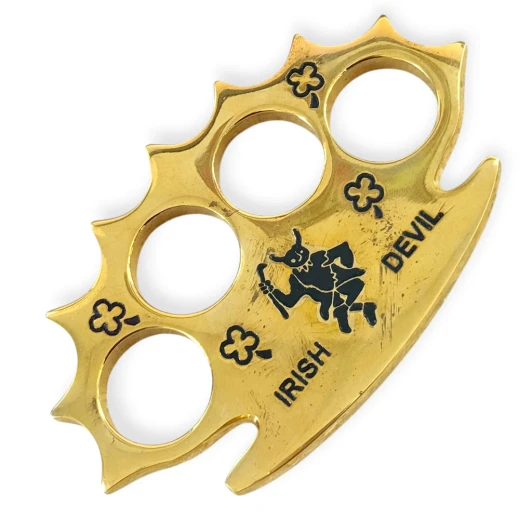 Irish Devil 100% Real Brass Knuckle Papaer Weight