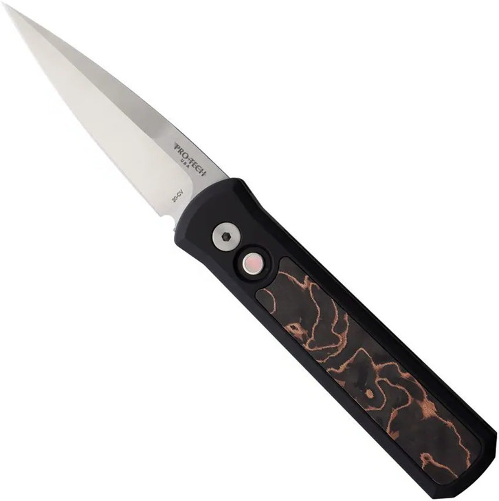 Pro-Tech Godson Automatic Knife Black Aluminum Livewire PTK7210