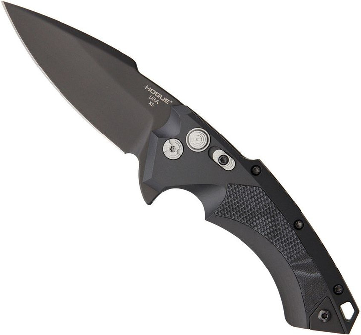 Hogue Knives X5 Spear Point Flipper Knife Black G-Mascus 34579