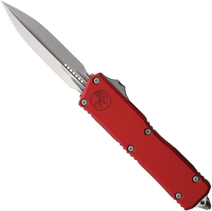 Microtech Scarab II Gen III D/E Executive Red Automatic Knife  1175-10RD