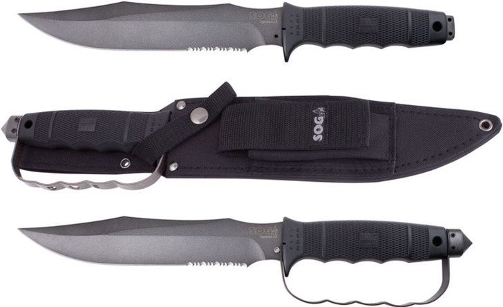 SOG Tigershark 2.0 Powder CoatedFixed Blade Knife TE-01