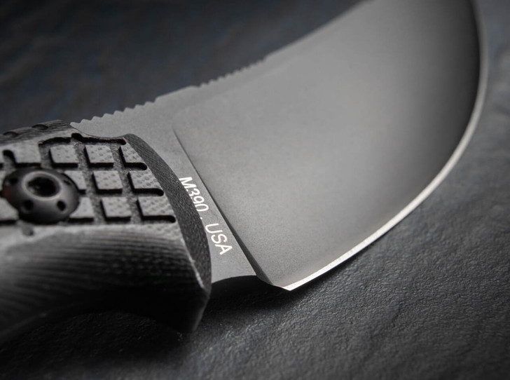 Bastinelli Creations Chopper Fixed Blade Knife 3D Black G-10 Black PVD BAS233
