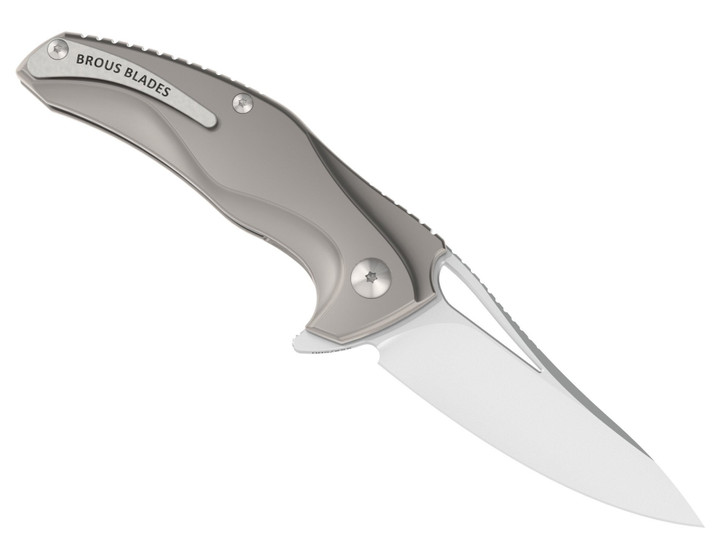 Brous Blades Exo Liner Lock Flipper Knife Titanium