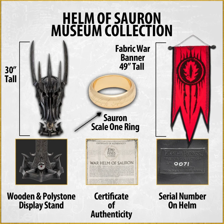 Lord of the Rings Helm of Sauron Replica UC3699