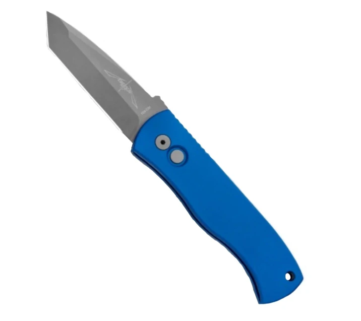 Pro-Tech Emerson CQC-7 Tanto Automatic Knife Blue E7T01-BLUE