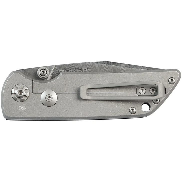 Boker Sherman Damascus Frame Lock Knife 110662DAM