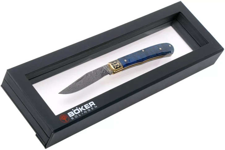 Böker Trapper Uno Annual 2021 Damascus  Limited Edition pocket knife 1132021DAM