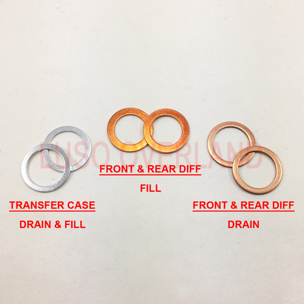 MONTERO Gen 1, 2, 2.5, 3; SPORT - Driveline Service Crush Washer Set