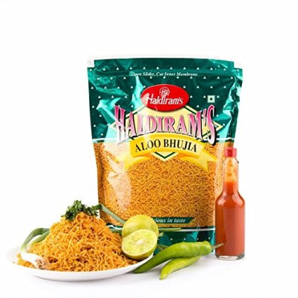 Haldiram's Bhujia Aloo 14Oz(Pack2)- Indian Snacks,Namkeen,USA