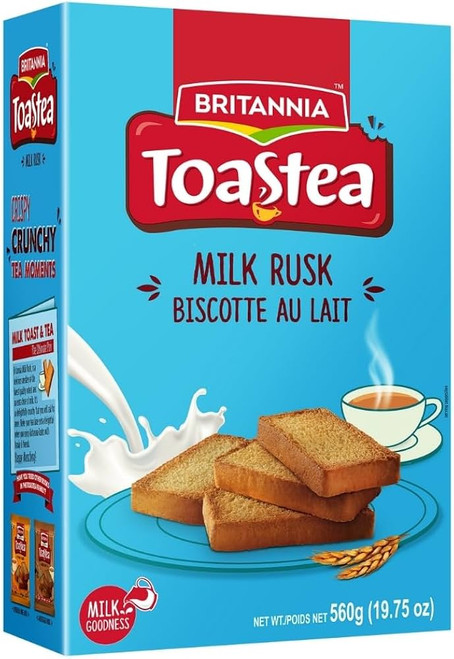 Britannia Milk Rusk 620g – Crispy Toasted Indian Tea Rusk | Buy Online USA