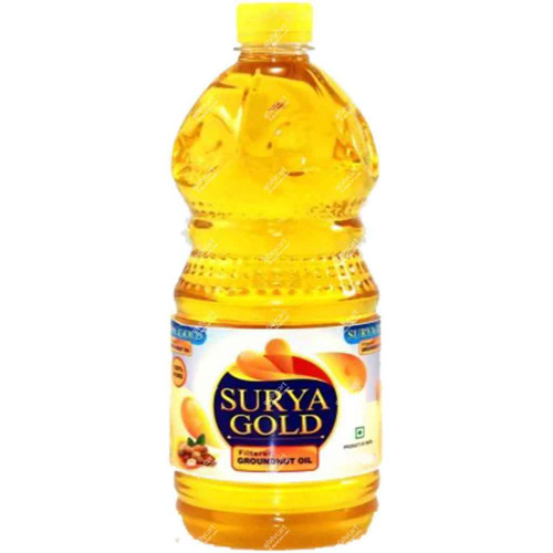 Surya Gold Groudnut Oil - 2 Litre-cooking,massage oil,Indian Grocery,USA
