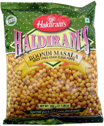Haldiram's Boondi(Salted fried gram flour puffs)200gms,USA
