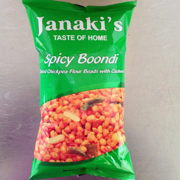 Janaki Snacks-Janaki spiced Boondi 7OZ-Indian Snacks,Namkeen,USA