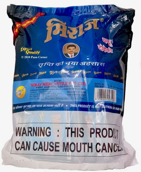 Mirage Khaini  One Pack. (30x20gms) (Exp.Aug. 2026)EXPORT QUALITY USA Freeship