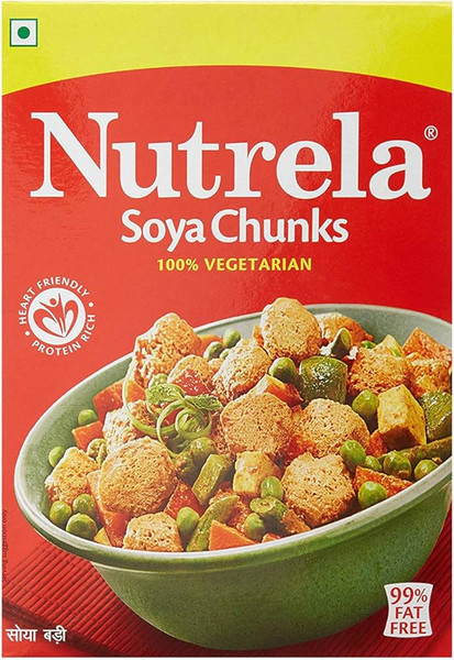 Order Nutrela Soya Chunks online from IndianOnlineGrocery.com. Rich in protein, vegan-friendly soy meat alternative for nutritious meals.