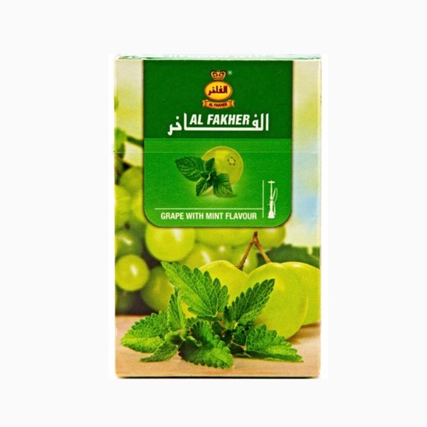 Enjoy the refreshing balance of sweetness and coolness with Al Fakher Grape with Mint Shisha Tobacco. This popular hookah blend combines rich grape flavor with a crisp mint finish, delivering a smooth, aromatic smoke and consistent performance.

Crafted using carefully selected tobacco leaves and expertly blended flavoring, Al Fakher Grape with Mint is perfect for solo sessions or for enhancing mixes with other fruit flavors. Trusted worldwide for quality and reliability, it’s a favorite among adult hookah enthusiasts and lounges.