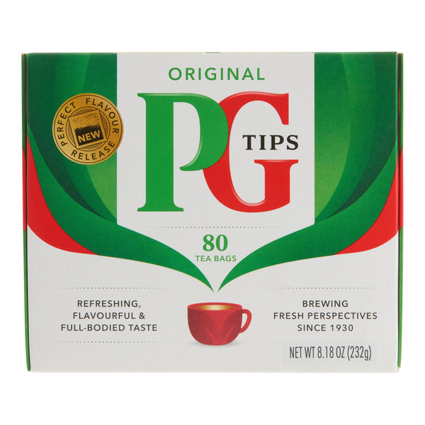 PG Tips Black Tea,  80 Tea Bags-Indian Grocery,USA