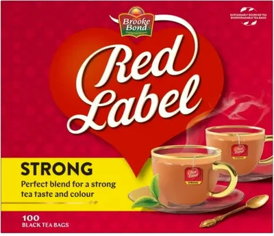 Red Label Black Tea, 100 Tea Bags,  Indian Grocery,USA