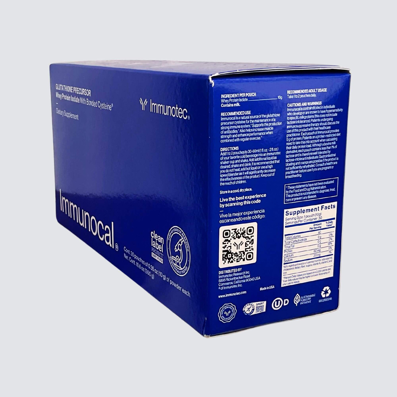 immunocal glutathione y salud Classic Blue Regular Precursor, 90 Pouches by Immunotec  Sabas que uno de