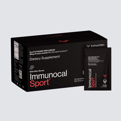 Immunocal SPORT Whey Protein Isolate – Glutathione Precursor, BCAA Optimal Muscle Recovery + All Day Energy Support | Lactose-Intolerant Friendly | 30 Servings