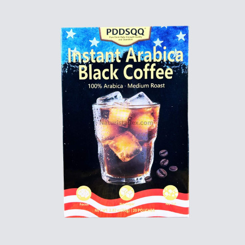 PDDSQQ Instant Arabica Black Coffee 100% Arabica • Medium Roast 2.82 OZ (80g) 20 Pouches