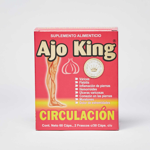 NatuMex Ajo King Circulacion 60 Caps