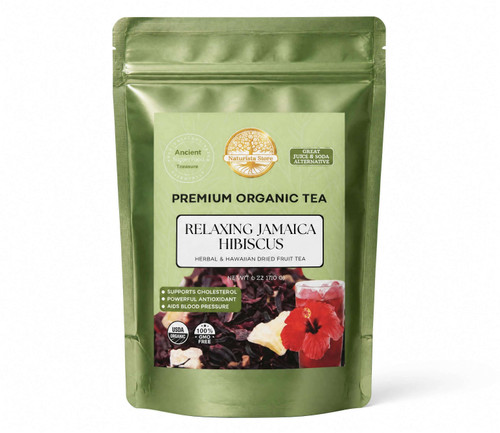 Organic Hibiscus Herbal & Hawaiian Dried Fruit Tea 6 Oz