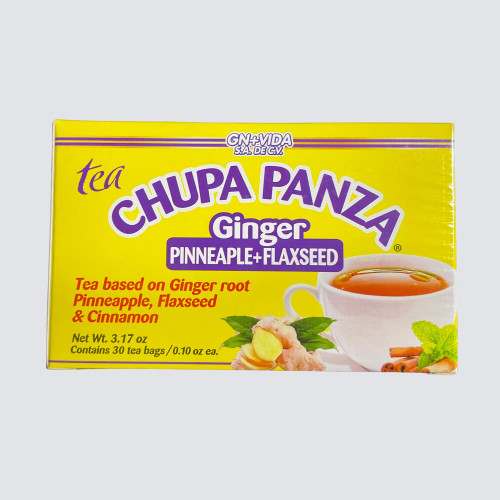 GN + Vida Chupa Panza Ginger, Pineapple, Flaxseed | 30 Tea Bags