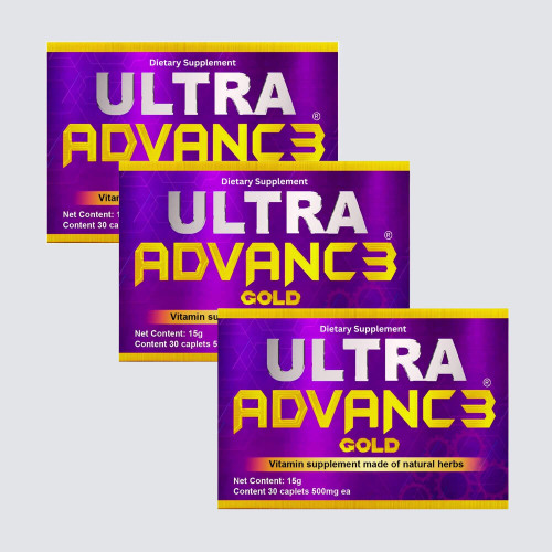 3 Pack Ultra Advance 3 Gold Herbs of Traditional Use