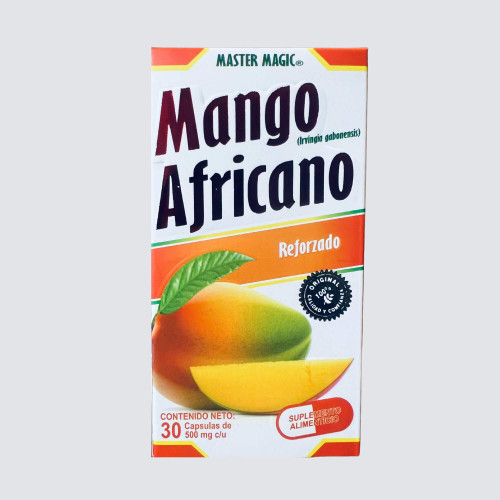 Mango Africano Reforzado Natural Dietary Supplement 30 Capsules of 500mg