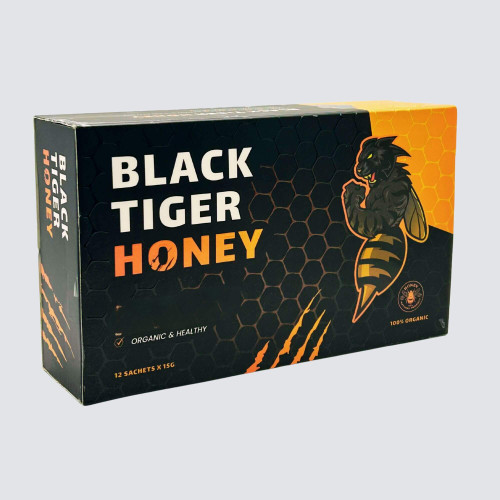 Black-Tiger Organic Honey 12 sachets of 15g