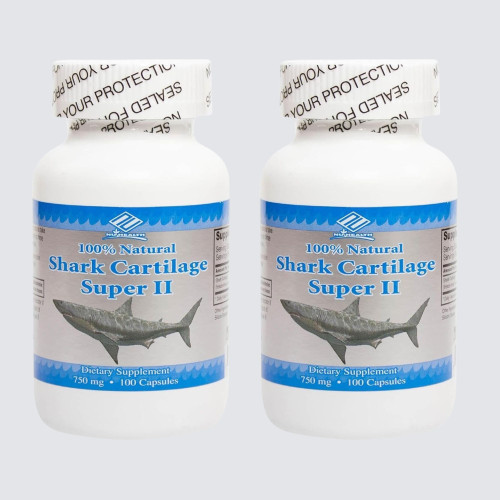 2 Pack Nu-Health Super II Cartílago de Tiiburón 750mg 200 Cápsulas