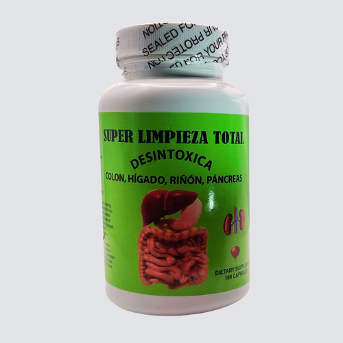 El Mexicanisimo Super LIMPIEZA Total Detox (COLON, HÍGADO, RIÑÓN, PÁNCREAS) Dietary Supplement 100 Caps