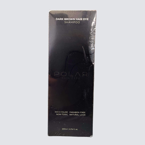 Polar Hair Care Dark Brown Hair Dye Shampoo 200 ml (6.76 fl. oz.)
