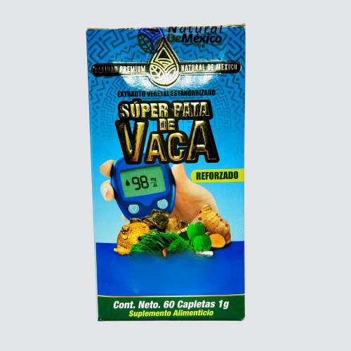 Super Pata de Vaca Reforzado Dietary Supplement 60 Caplets