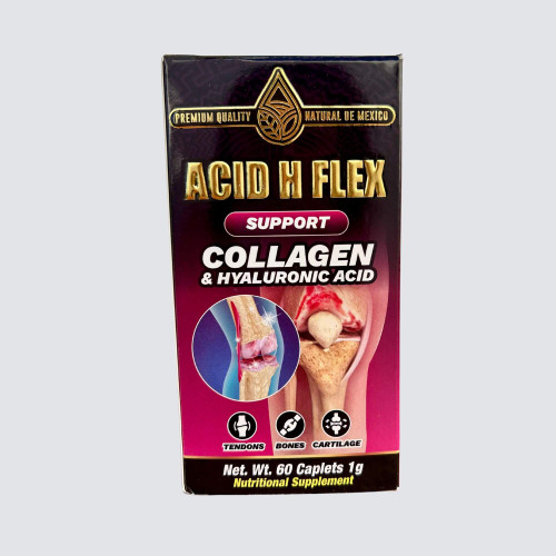 ACID H FLEX Hyaluronic Acid Collagen Joint and Bone Support Dietary Supplement 60 Caplets