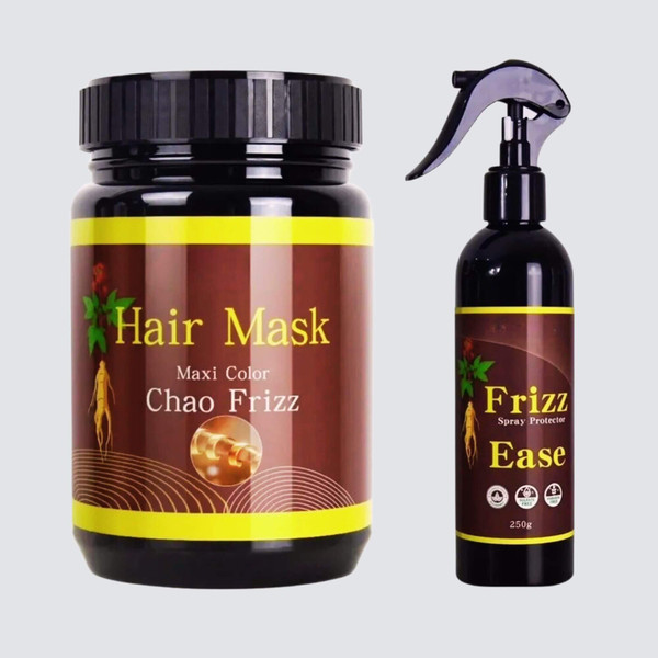 COMBO Pack MEIDU Hair Mask Maxi Color Chao Frizz 1000ml & FRIZZ Spray Protector EASE 250g
