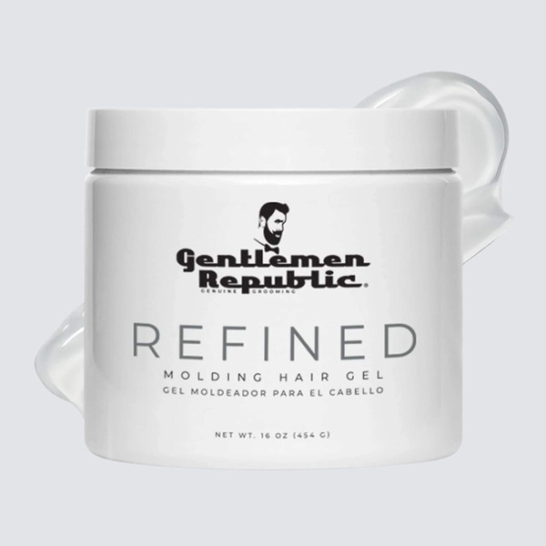 Gentlemen Republic REFINED Molding Hair Gel for Men (Clean Fragrance Water-Based, No Alcohol, No Parabens, Pro-Vitamin B5)
